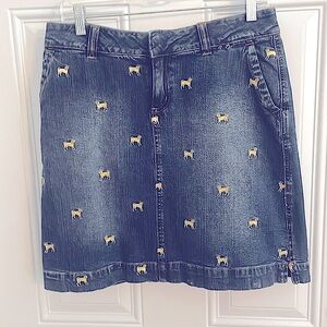 Lily Pulitzer Denim Skirt. Size 8